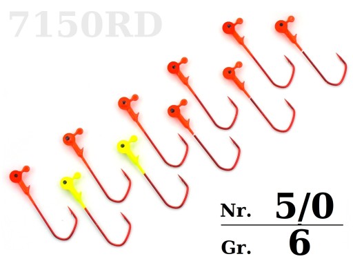 10 x DORSZ JIG SKOCZEK VMC BARBARIAN RD Nr.5/0-6gr