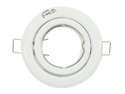 Oprawa sufitowa LED GU10 MR16 ruchoma BIAŁA