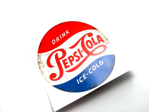 Retro naklejka sticker PEPSI COLA DRINK