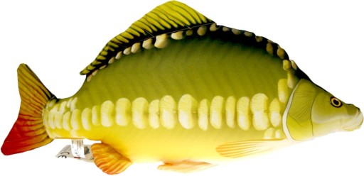 Ryba KARP ŚWIĄTECZNY - PODUSZKA PLUSZOWA DUŻA 61cm