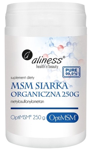 MSM Siarka organiczna Aliness OPTIMSM 250g 99,9%