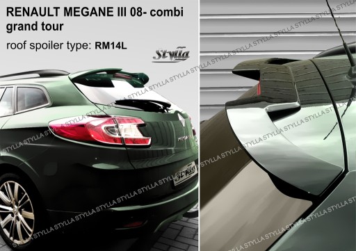 spoiler spojler do Renault Megane combi MK3 08--