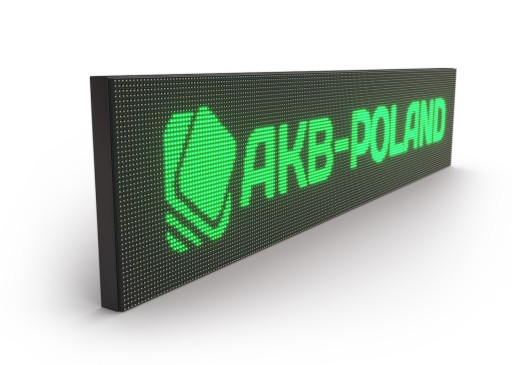 Reklama LED 128x64cm Wyświetlacz Tablica ZIELONA