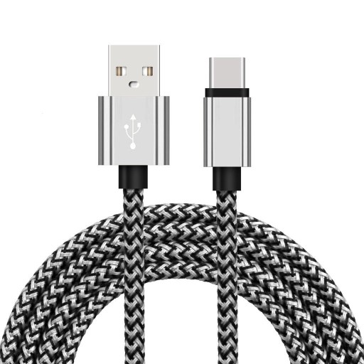 WZMOCNIONY KABEL USB C USB-C NYLON PLECIONY KOLORY