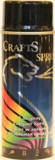 CRAFTS - Czarny lakier spray połysk i mat 400ml