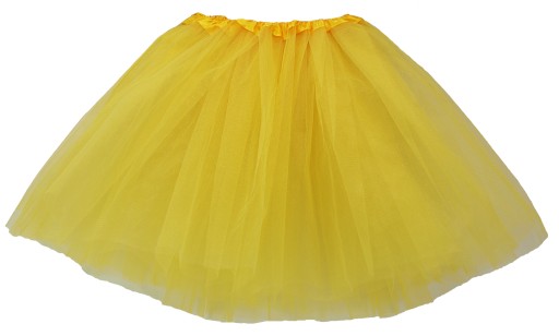 # SPÓDNICZKA TIULOWA 40 cm SPÓDNICA TUTU 7-14lat żółta