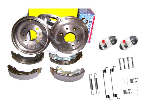 BĘBNY SZCZĘKI CYLINDERKI ZESTAW FIAT PUNTO 2 II