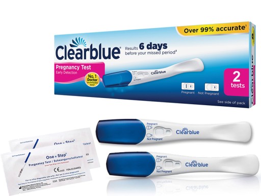 CLEARBLUE test ciążowy EARLY 6 dni przed 2szt +2p