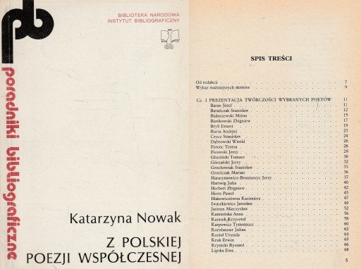 Z POLSKIEJ POEZJI WSPÓŁCZESNEJ Katarzyna Nowak