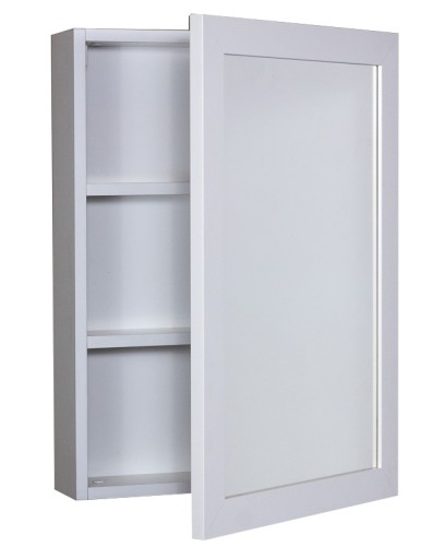 Szafka łazienkowa BIAŁA wisząca z lustrem 70x50