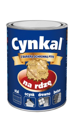 CYNKAL GRUNTOEMALIA NA RDZE 10L ANTRACYT RAL 7016