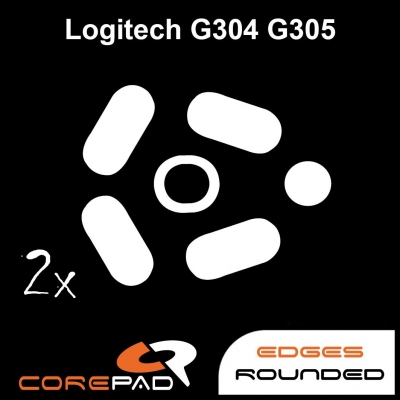 2 x CorePad Ślizgacze Logitech G304 / G305