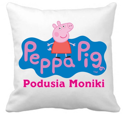 ŚWINKA PEPPA PODUSZKA Mikrofibra+IMIĘ