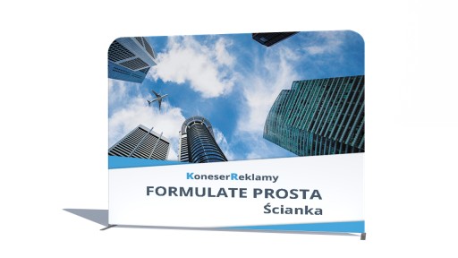 Ścianka tekstylna z grafiką Formulate Prosty 3m