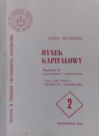 Józef Szyrocki: Rynek kapitałowy