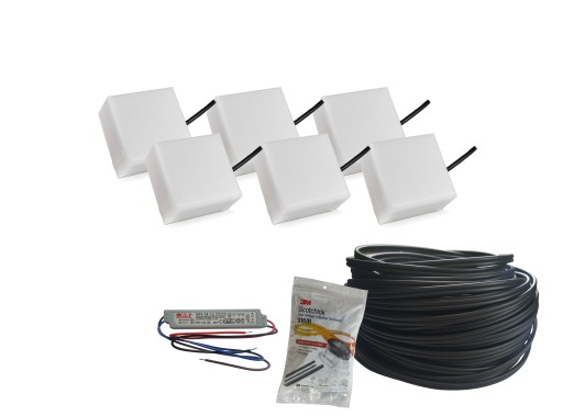 6x Świecąca Kostka Brukowa LED 10X10 KOLORY