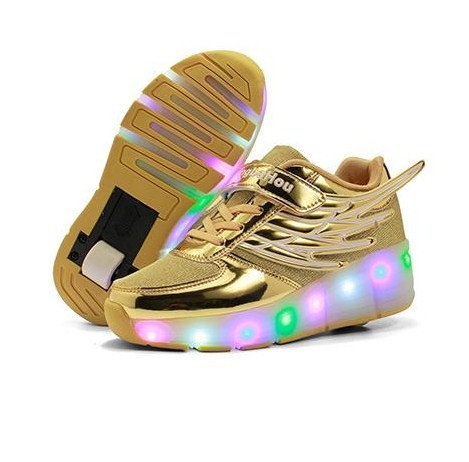 BUTOROLKI BUTY LED Z KÓŁKAMI WROTKI ROLKI