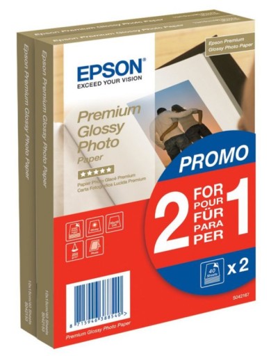 Papier foto Epson PREMIUM GLOSSY 10x15 255g 80ark.