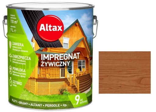 ALTAX IMPREGNAT ŻYWICZNY DO DREWNA 9L - MAHOŃ !!!