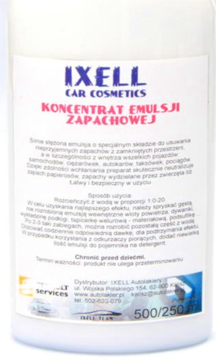 IXELL KONCENTRAT ZAPACHU 500ml po rozrobieniu 10 litrów z serwisu RENO UK 4