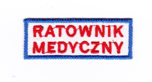 VAR Naszywka Ratownik Medyczny 6,5 x 2,4 cz-n