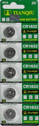 10 x Bateria Litowa TIANQIU TQ CR1632 DL1632 3V