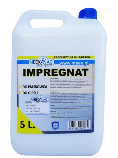 IMPREGNAT DO PIASKOWCA, GIPSU - 5 L - PROMOCJA