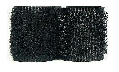 Taśma RZEP 40mm 1mb KOMPLET kolory CZARNY