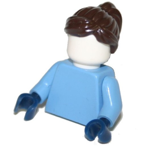 LEGO WŁOSY DO FIGURKI DAMSKIE C. BRĄZOWE 87990