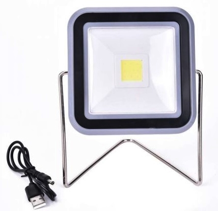 HALOGEN LED 10W USB SOLARNY AKUMULATOR NAŚWIETLACZ