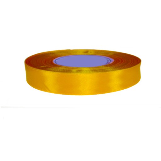 Tasiemka satynowa 12mm 32mb CIEPŁY ŻÓŁTY 8013