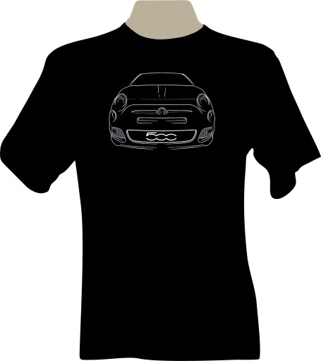 KOSZULKA T-shirt z nadrukiem dla fana fiat 500