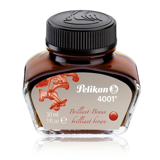 PELIKAN atrament tusz do pióra 4001 30ml BRĄZOWY