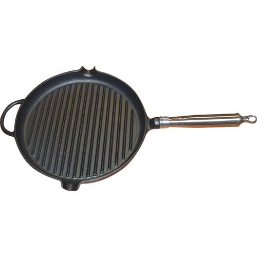 PATELNIA ŻELIWNA GRILLOWA OKRĄGŁA 28cm T-120710