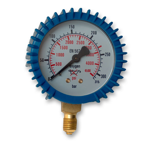 Manometr zegar reduktor TLEN 0-315 bar 12x1,5