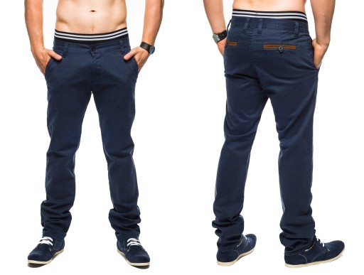 SPODNIE MĘSKIE CHINOSY VANKEL JEANS 605G - 100 L30