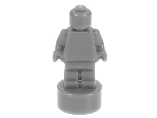 LEGO Statuetka figurka 90398 szara ciemna