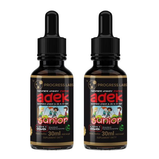 Witamina A D3 E K2 MK-7 Junior w Kroplach 2x 30ml