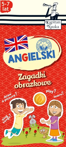 Kapitan Nauka. Zagadki obrazkowe Angielski 5-7 lat -tk