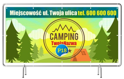 Gotowe Projekty REKLAMA- Camping Baner