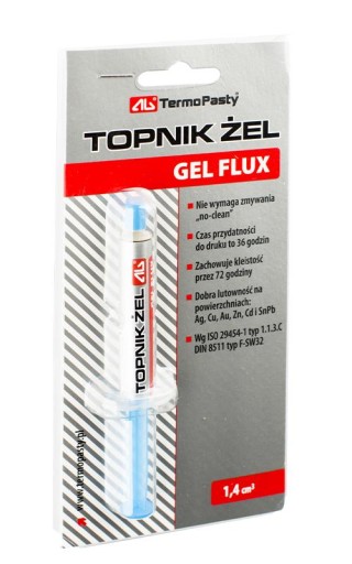 TOPNIK ŻEL DO LUTOWANIA 1,4 ml GEL FLUX AG do SMT