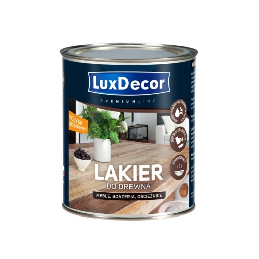 Lakier do drewna Luxdecor połysk 2,5 l MEBLI bezba