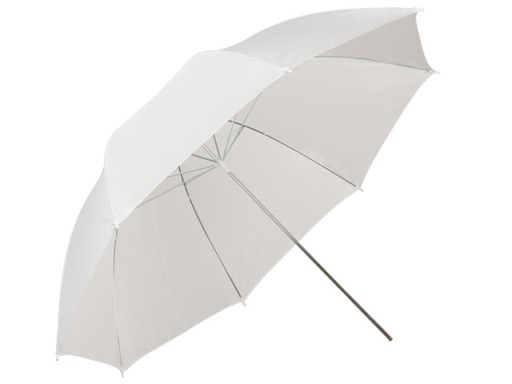 Parasolka biała transparentna 84cm Powerlux