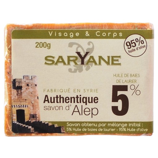 SARYANE ALEPPO 95% OLIWY 5% OLEJU LAUROWEGO 200g