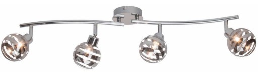 Lampa listwa 4XG9 chrom klosz szklany -30%