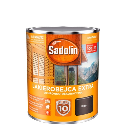 Sadolin EXTRA Lakierobejca do drewna 5L heban 5