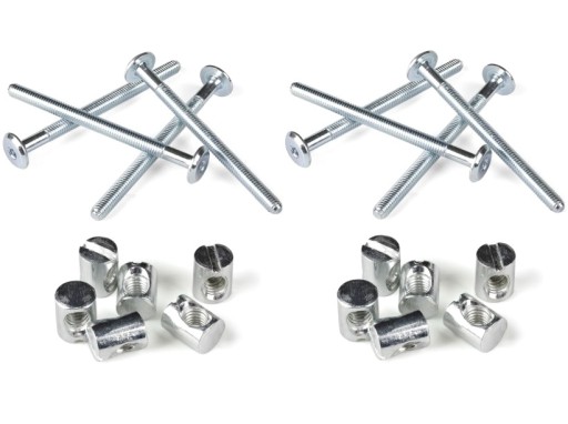 10x ŚRUBA MEBLOWA MŁOTECZKOWA M6 x 80mm ZŁĄCZE ZŁĄCZA MEBLI ŚRUBY MEBLOWE