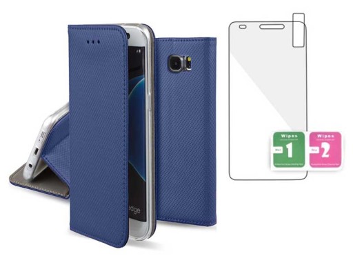 ETUI CASE SLIM BOOK SAMSUNG S7 G930 + SZKŁO 9H