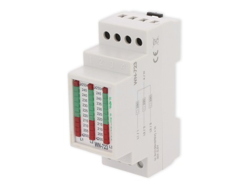 WSKAŹNIK NAPIĘCIA WOLTOMIERZ 3-FAZ F&F WN-723