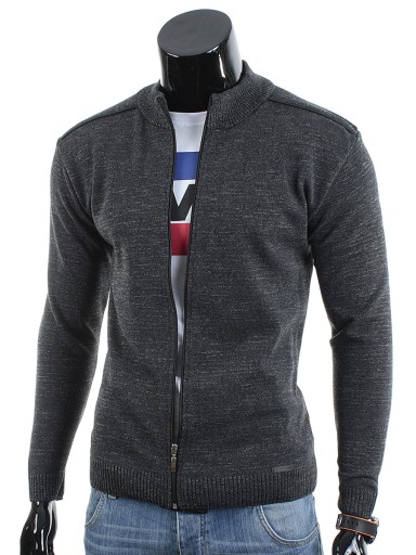 PRODUKT_PL_SWETER Męski SUWAK N93 Grafit__M
